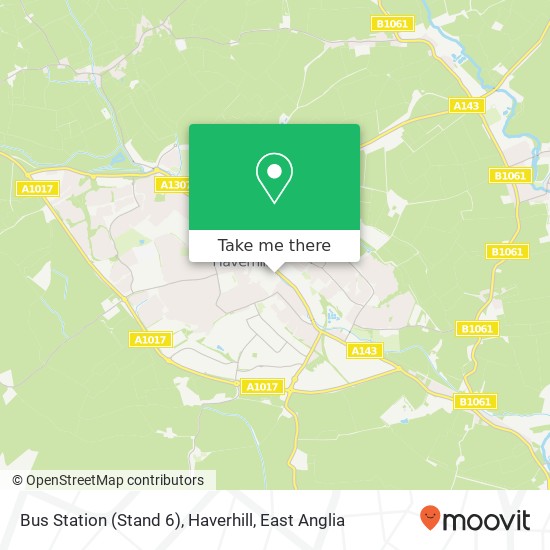 Bus Station (Stand 6), Haverhill map