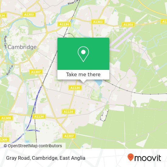 Gray Road, Cambridge map