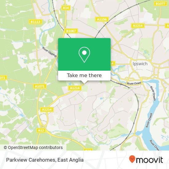 Parkview Carehomes, Chantry Close Ipswich Ipswich IP2 0 map