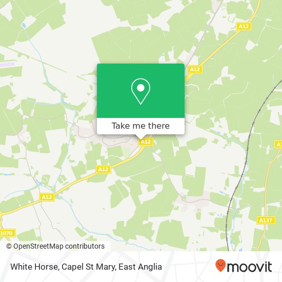 White Horse, Capel St Mary map