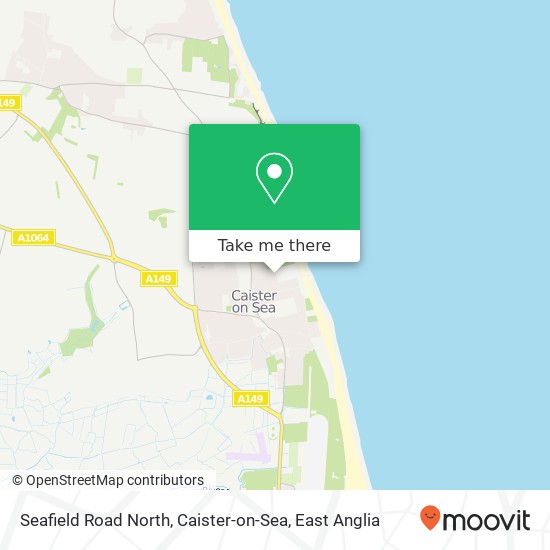 Seafield Road North, Caister-on-Sea map