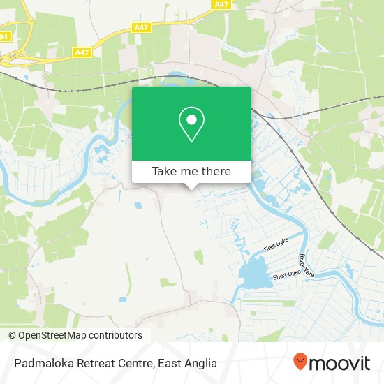 Padmaloka Retreat Centre, The Covey Surlingham Norwich NR14 7 map