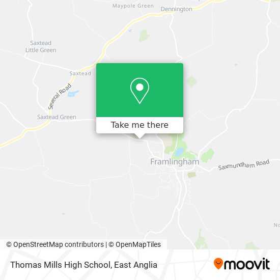 Thomas Mills High School map