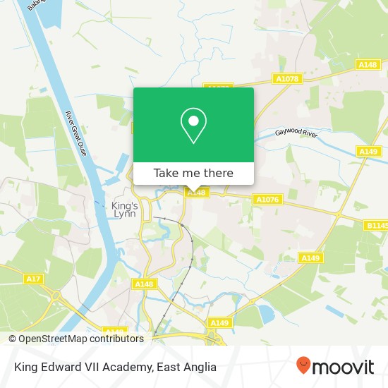 King Edward VII Academy, Gaywood Road King's Lynn King's Lynn PE30 2 map