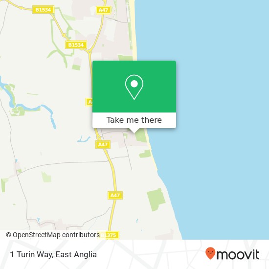 1 Turin Way, Hopton Great Yarmouth map