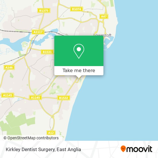 Kirkley Dentist Surgery map