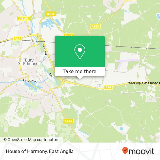 House of Harmony, Greyfriars Road Bury St Edmunds Bury St Edmunds IP32 7 map