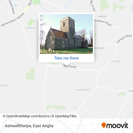 Ashwellthorpe map
