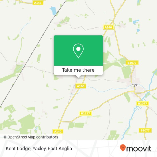 Kent Lodge, Yaxley map