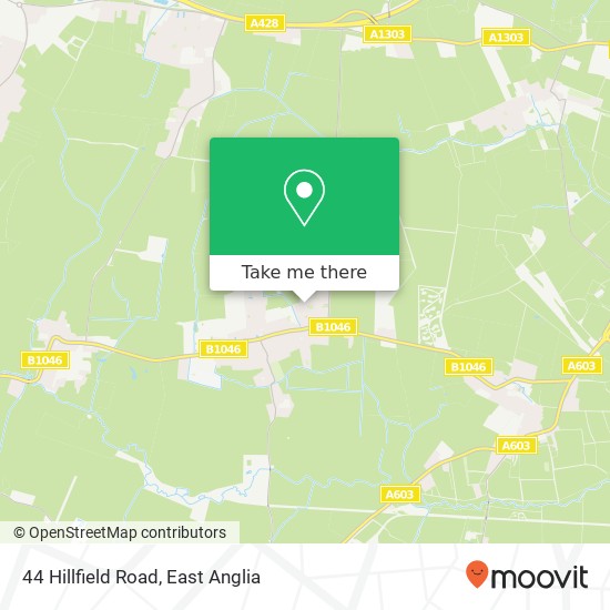 44 Hillfield Road, Comberton Cambridge map