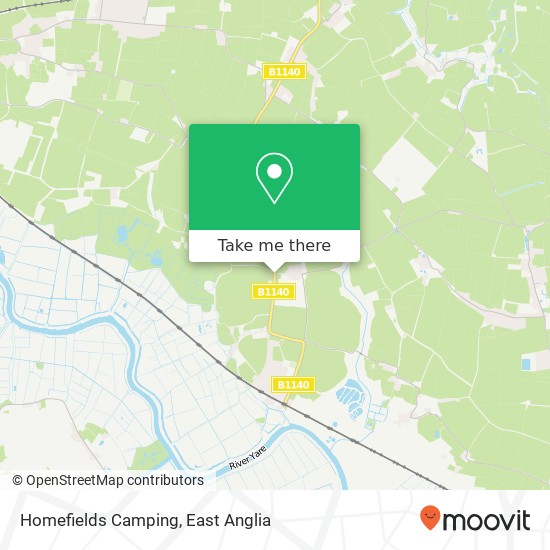 Homefields Camping map