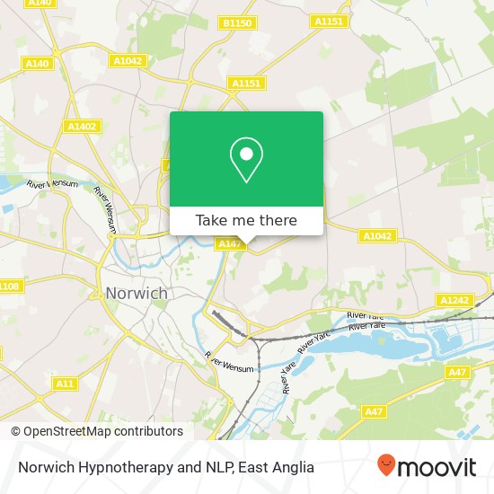 Norwich Hypnotherapy and NLP, 12 Whitwell Road Norwich Norwich NR1 4HB map