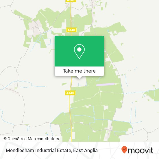 Mendlesham Industrial Estate map