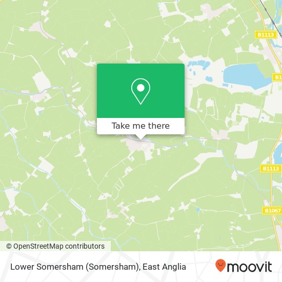Lower Somersham map