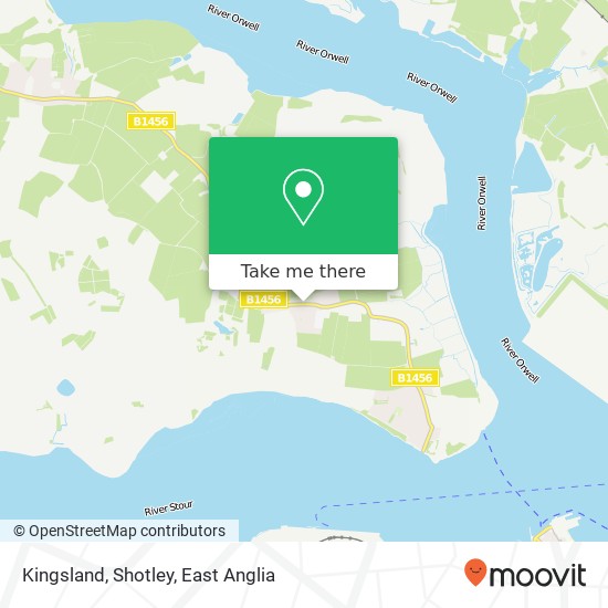 Kingsland, Shotley map