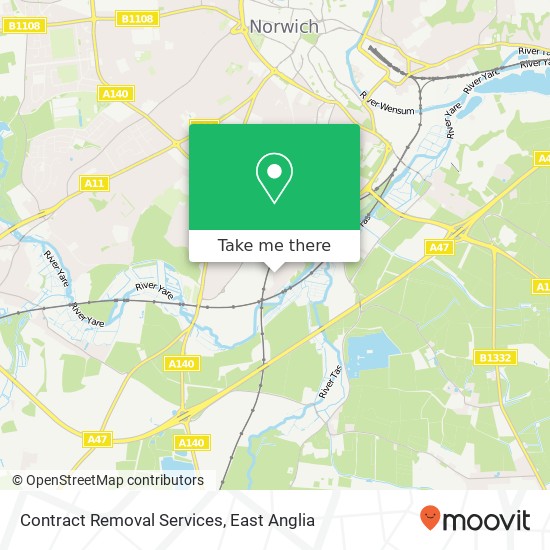 Contract Removal Services, 88 Coleburn Road Norwich Norwich NR1 2NZ map