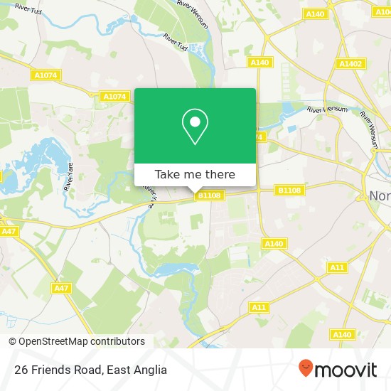 26 Friends Road, Norwich Norwich map