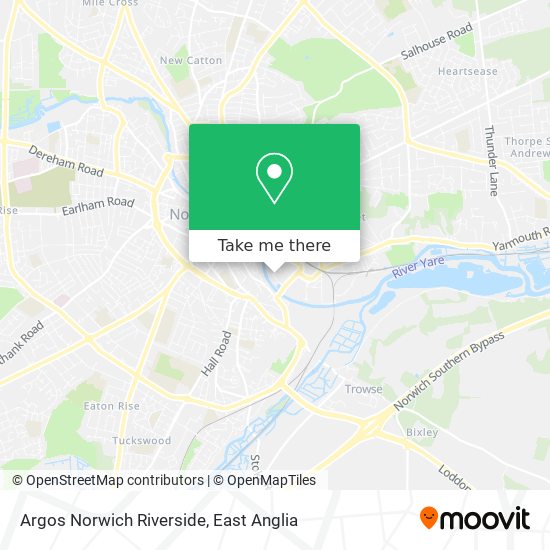 Argos Norwich Riverside map