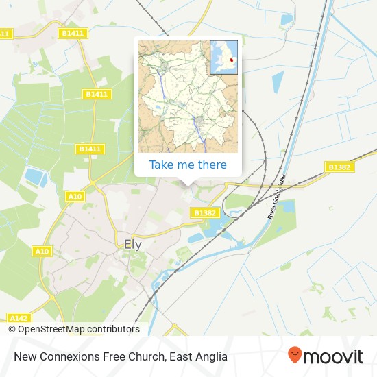 New Connexions Free Church, High Barns Ely Ely CB6 1 map