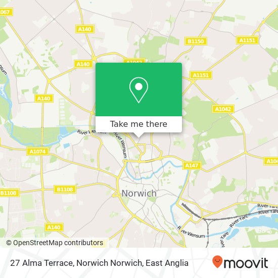 27 Alma Terrace, Norwich Norwich map