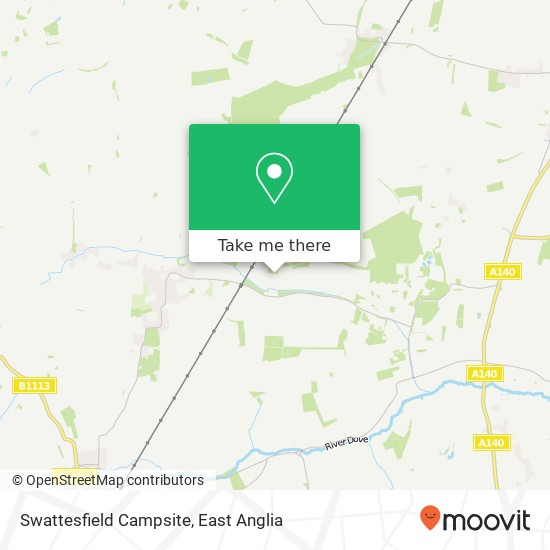 Swattesfield Campsite, Gislingham Road map