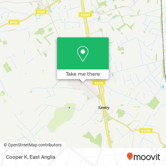 Cooper K, 68 Green End Road Sawtry Huntingdon PE28 5UY map