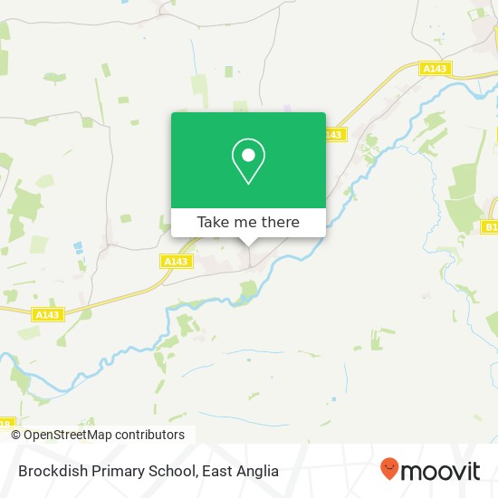 Brockdish Primary School, Grove Road Brockdish Diss IP21 4 map