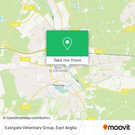 Eastgate Veterinary Group map