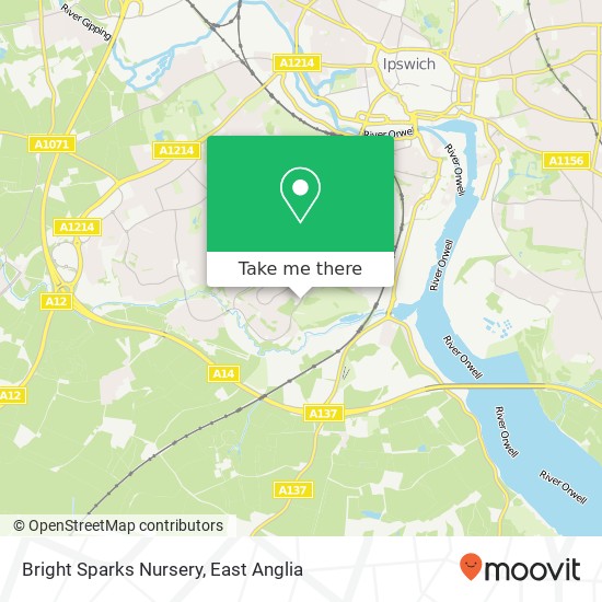 Bright Sparks Nursery, Stoke Park Drive Ipswich Ipswich IP2 9 map