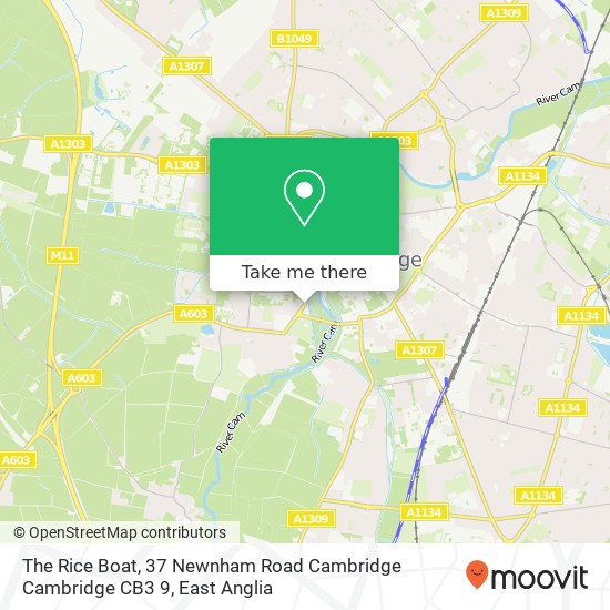 The Rice Boat, 37 Newnham Road Cambridge Cambridge CB3 9 map