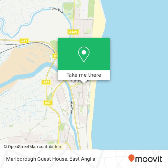 Marlborough Guest House, 8 Trafalgar Road Great Yarmouth Great Yarmouth NR30 2 map