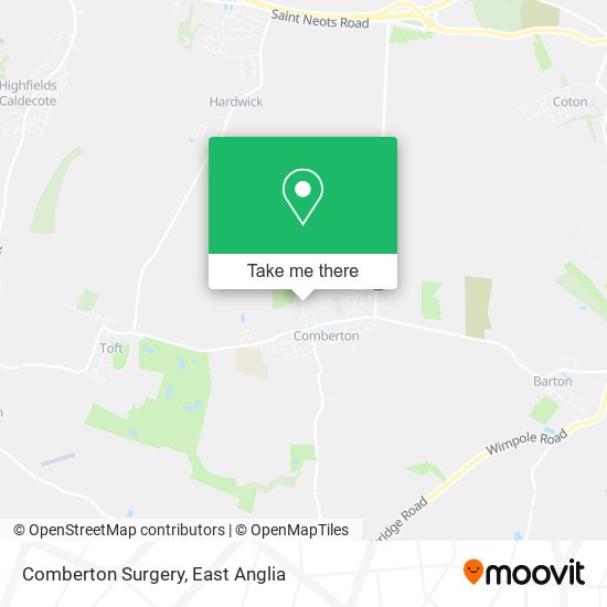 Comberton Surgery map