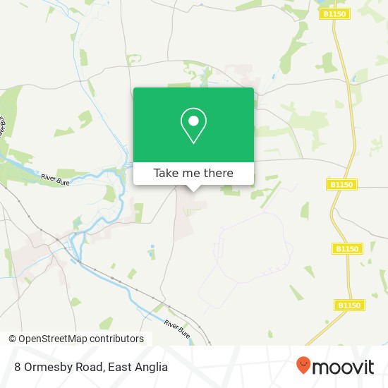 8 Ormesby Road, Lamas Norwich map