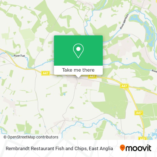 Rembrandt Restaurant Fish and Chips map