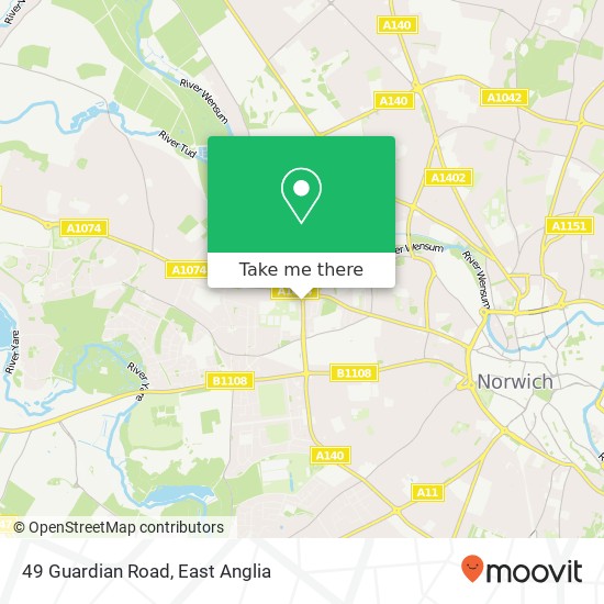 49 Guardian Road, Norwich Norwich map