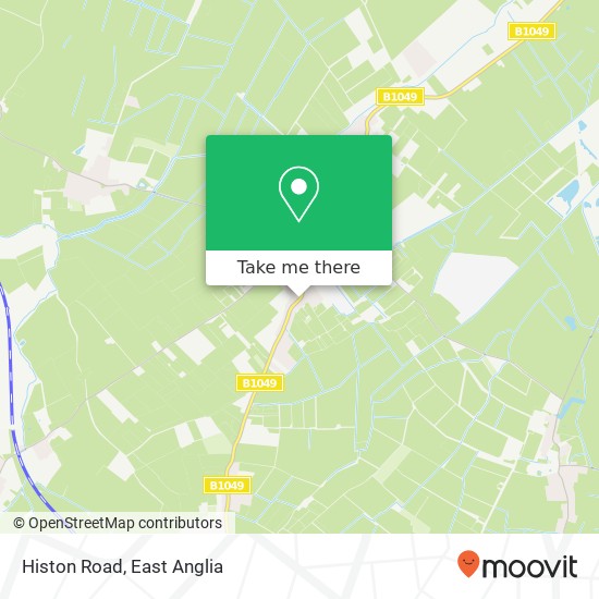 Histon Road, Cottenham Cambridge map