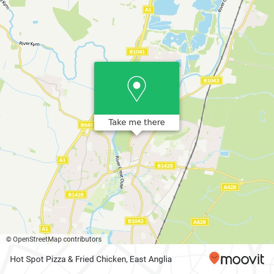 Hot Spot Pizza & Fried Chicken map