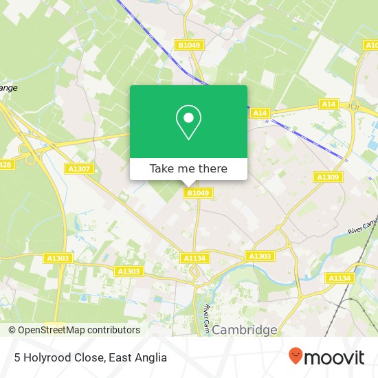 5 Holyrood Close, Cambridge Cambridge map