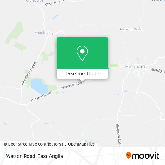 Watton Road map