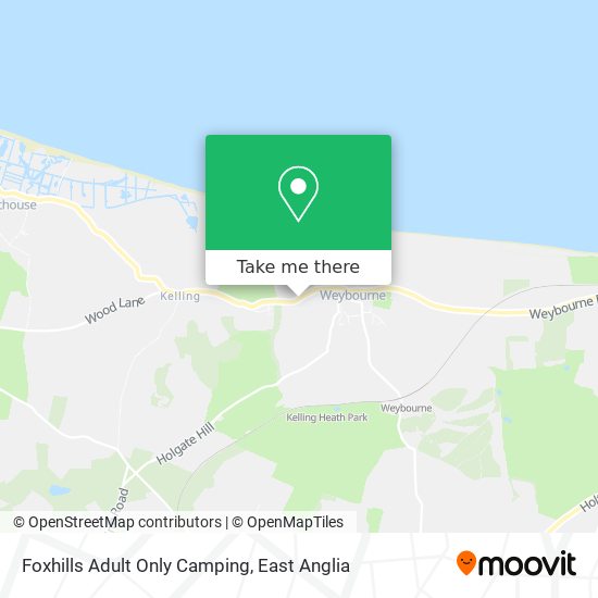 Foxhills Adult Only Camping map