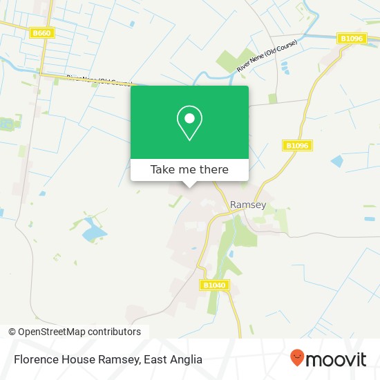 Florence House Ramsey, Westfield Road Ramsey Huntingdon PE26 1JR map