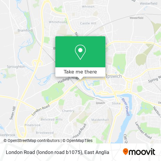 London Road (london road b1075) map