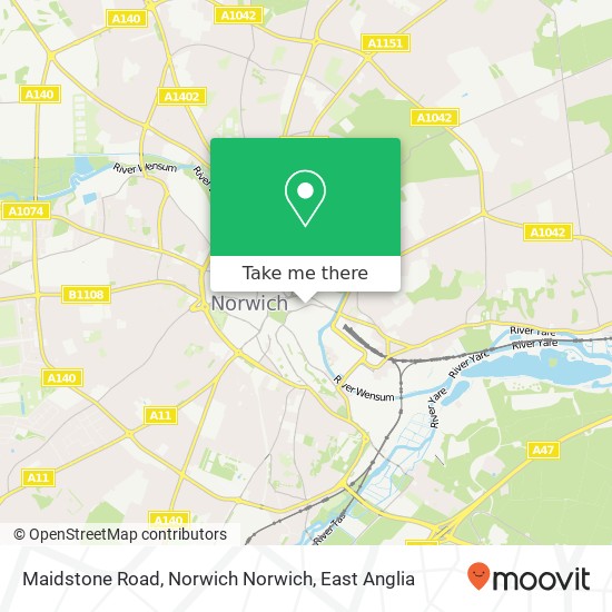 Maidstone Road, Norwich Norwich map