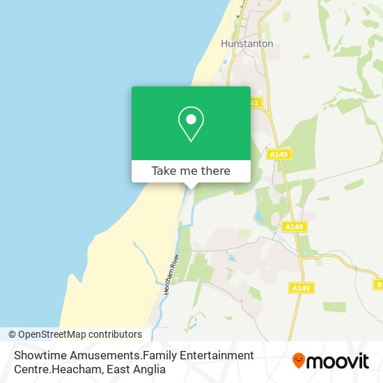 Showtime Amusements.Family Entertainment Centre.Heacham map