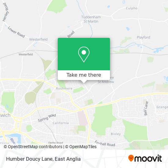 Humber Doucy Lane map