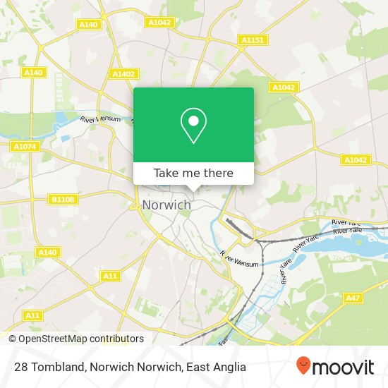 28 Tombland, Norwich Norwich map