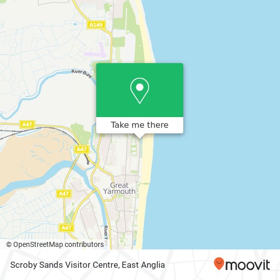 Scroby Sands Visitor Centre map