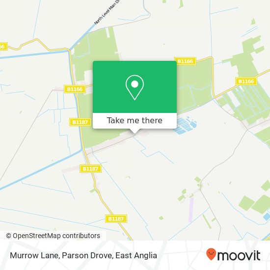 Murrow Lane, Parson Drove map