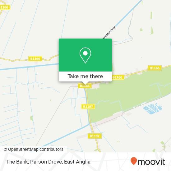 The Bank, Parson Drove map