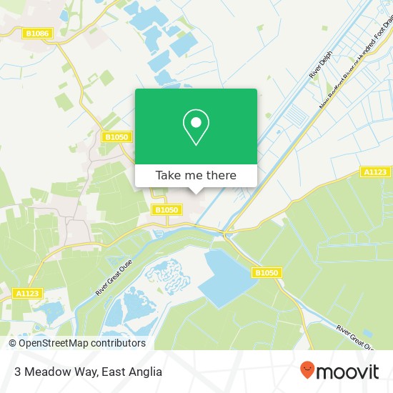 3 Meadow Way, Earith Huntingdon map